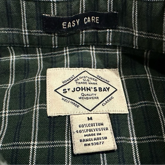 Green Checkered Button-Up Shirt - Picture 6 of 6